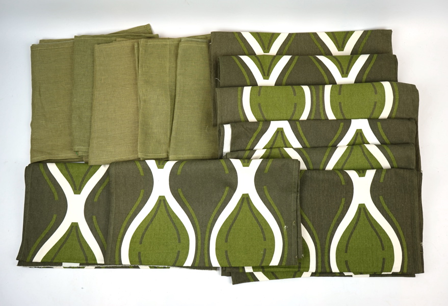 Panelgardiner, 13 st, lin/bomull.