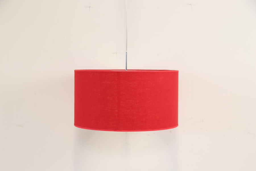 Taklampa, plast/textil/metall, Belid.