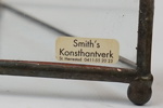 Ljuslyktor, 2 st, metall/glas, Smith´s Konsthantverk.