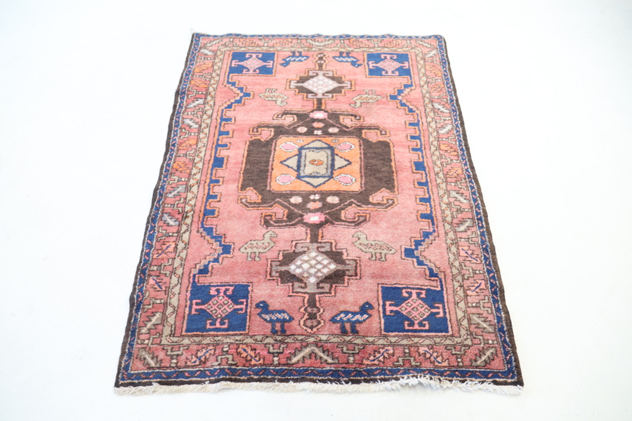 Matta, orientalisk, handknuten, ull.