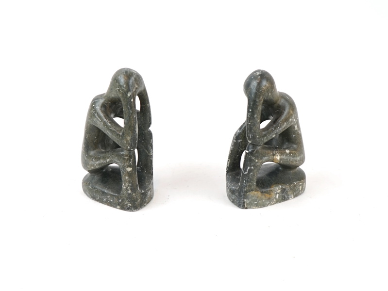 Skulpturer, ett par, sten, Afrika.