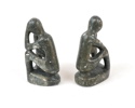Skulpturer, ett par, sten, Afrika.