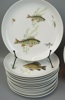 Fiskservis, 15 delar, porslin, Karlskrona Upsala-Ekeby.