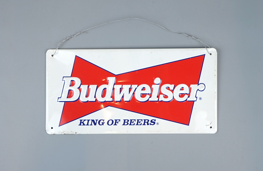 Plåtskylt, Budweiser.