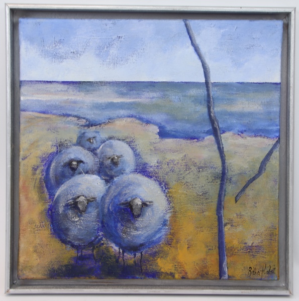 Ritha Holst, "Stilla Vandring", olja på duk, signerad, 2006.