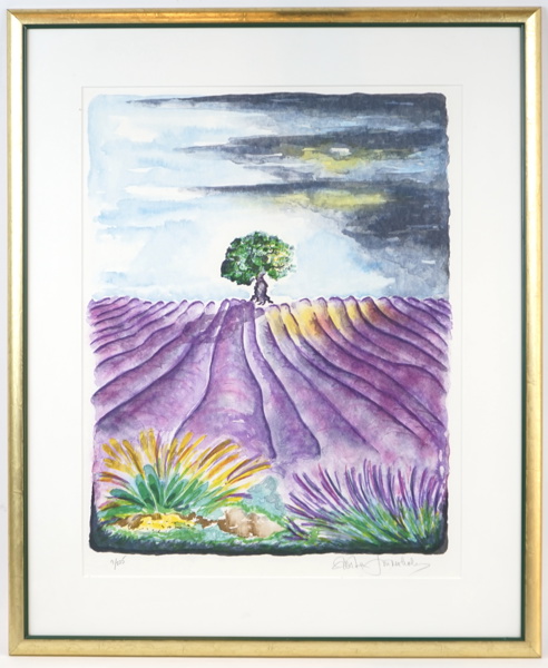 Gösta Linderholm, litografi nr 9/225, signerad.