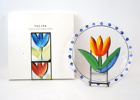 Ulrica Hydman-Vallien, fat, glas, ''Tulipa'', Kosta Boda.