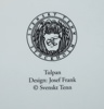 Josef Frank, bricka och underlägg, 3 delar, ''Tulpan'', Svenskt Tenn.