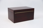Humidor, Justus van Maurik, trä, samt cigarrsnoppare, Solingen.