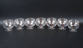 Räkskålar, 7 st, glas, Firma Svenskt Tenn, 1900-tal.