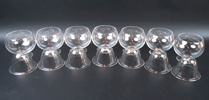 Räkskålar, 7 st, glas, Firma Svenskt Tenn, 1900-tal.