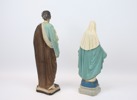 Jesus och Maria, figuriner, ett par, gips.