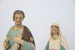 Jesus och Maria, figuriner, ett par, gips.