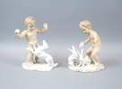 Figuriner, 2 st, porslin, Wallendorf, Tyskland.
