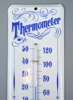 Termometer, emaljerad plåt.