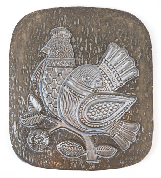 Irma Yourstone, väggrelief, keramik, Upsala-Ekeby.