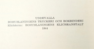 Bok, Svenska Gods och Gårdar Malmöhus Län Norra delen, Bohusläningens tryckeri och bokbinderi, 1944.