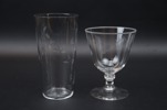 Glas, 8+6 st, etsad dekor.