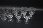 Glas, 8+6 st, etsad dekor.