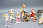Figuriner, 10 st, porslin, Goebel.