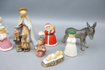 Figuriner, 10 st, porslin, Goebel.