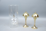 Oljelampor, 3 st, glas/mässing, bl.a Hejl, Danmark