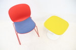Piero Lissoni, bord, trä/metall, Fritz Hansen, samt stol, plast/textil/metall.