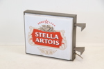 Reklamskylt, "Stella Artois", plast/metall, Group Otten Plastic.