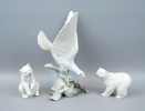 Figuriner, 3 st, porslin, Lladro, Spanien.