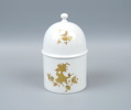 Björn Wiinblad, burk med lock, porslin, ''Romanze'', Studio-linie, Rosenthal.
