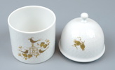 Björn Wiinblad, burk med lock, porslin, ''Romanze'', Studio-linie, Rosenthal.