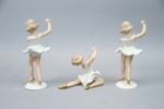 Figuriner, 3 st, porslin, Wallendorf.