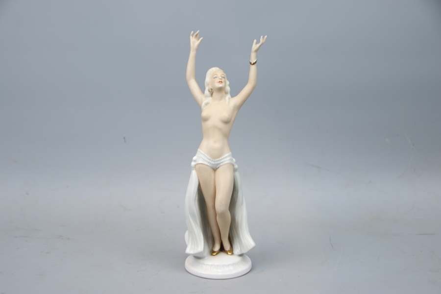 Figurin, porslin, Schaubach Kunst.