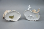 Figuriner, 2 st, porslin, Wallendorf.