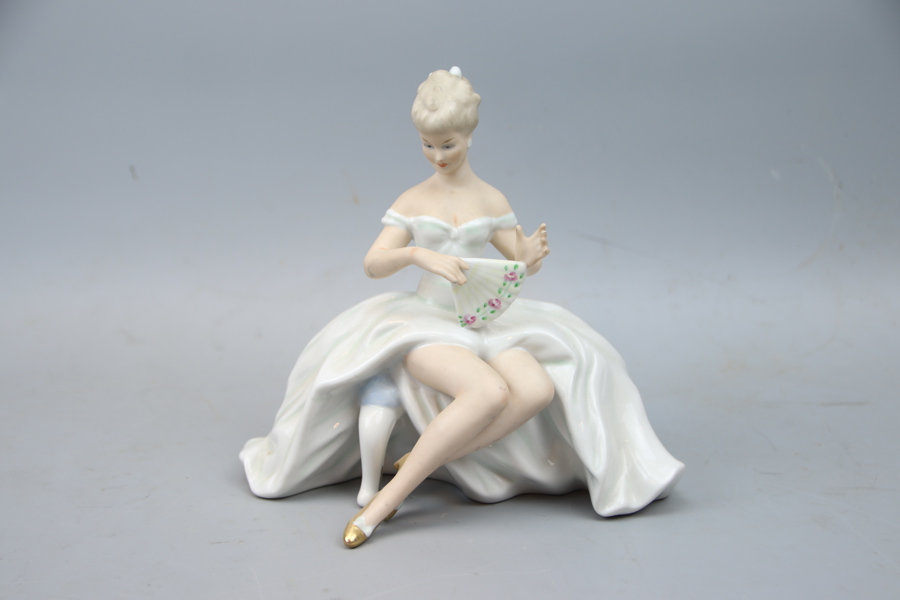 Figurin, porslin, Wallendorf.