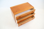 Byrå, 3 lådor, teak, 1900-tal.