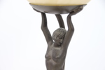 Bordslampa, metall/glas, "Princess", Texa.