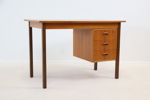 Skrivbord, 3 lådor, teak.