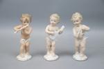 Figuriner, 3 st, porslin, Wallendorf.