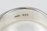 Ringar, manschettknappar och slipsnål, silver.