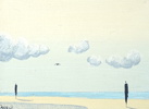 Åsa Melin, olja på canvas uppfodrad på pannå, signerad, 2002.