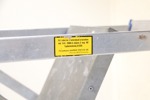 Stege, hopfällbar, metall, Harbo Fritid AB.