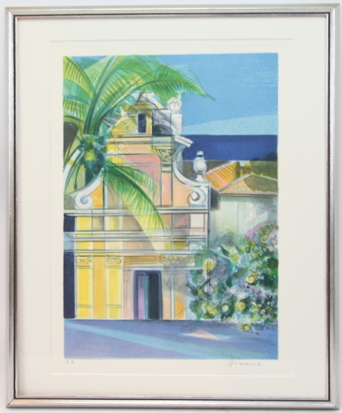 Camille Hilaire, litografi, E.A, signerad.