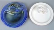 Askfat, 2 st, keramik, Ekeby, bl.a Mari Simmulson.