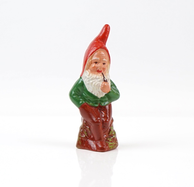 Figurin, tomte, terrakotta, VEB Terra Gräfenroda, Tyskland.