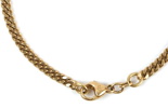 Armlänk, manglad pansarlänk, guld 18k (750).