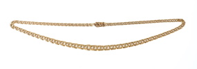 Halslänk, Bismarck, doserad, guld 18k, 1968.