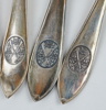 Matskedar, 10 st, silver, ''Svensk spets''.
