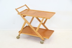 Yngvar Sandström, serveringsvagn, teak/ek, Bra Bohag, Fröseke, AB, Nybrofrabriken, 1950/60-tal.