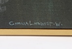 Camilla Lindqwist W, olja på duk, signerad.